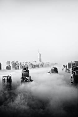 Building View Above Clouds