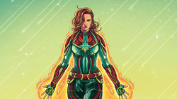Captain Marvel 4K Art Wallpaper