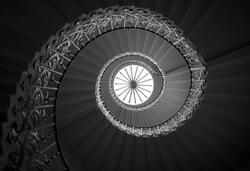 Circular Stairs HD Wallpaper