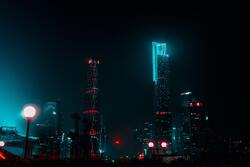 City Building at Night 5K