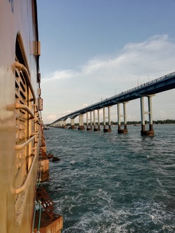 Click Photo from Train Rameswaram