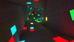 Colored Tunnel Abstract