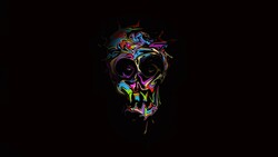 Colorful Creative Skull 4K Wallpaper