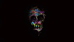 Colorful Creative Skull 4K Wallpaper