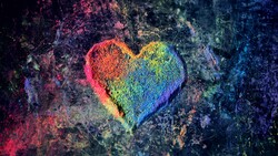 Colorful Heart 4K Wallpaper