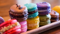Colorful Macaroon French Pastries Cookies