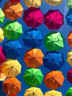 Colorful Umbrella Photo