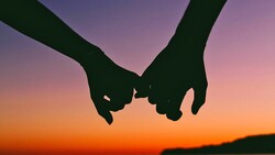 Couple Holding Fingers Love Wallpaper