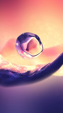 Creative Water Drop Mobile Photo