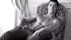 Cristiano Ronaldo Realxing On Chair Photo