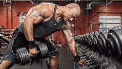 Dwayne Johnson Doing Exercise 4K