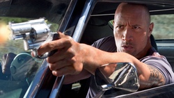 Dwayne Johnson Shooting With Gun While Driving Car