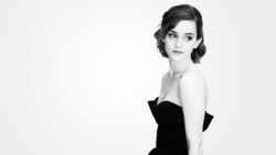 Emma Watson in Black Cloth