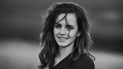 Emma Watson Monochrome Actress Photography