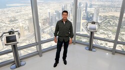 Famous Actor Tom Cruise in Burj Khalifa