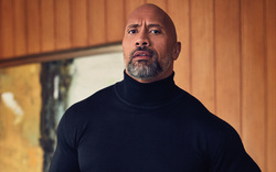 Famous Celebrity Dwayne Johnson In Black Attire