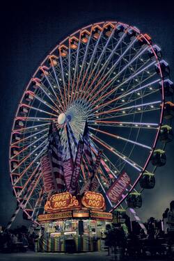 Ferris Wheel at Night