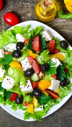 Feta and Salad Dish