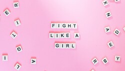 Fight Like a Girl Saying Pic