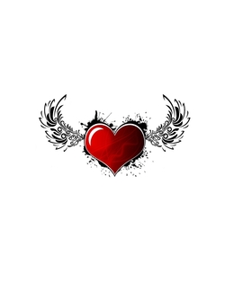 Flying Heart Creative Pic