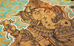 Ganesh Vinayaka Print on Floor