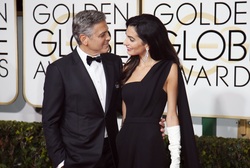 George Clooney with Amal Clooney Couple Pic