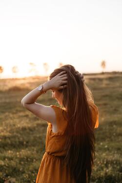 Girl Having Lovely Hair