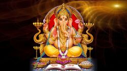 God Ganesha Digital Wallpaper
