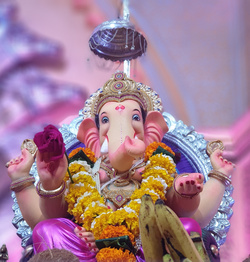 God Ganesha in Temple Photo