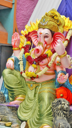 God Ganesha on Festival of Ganesh Chaturthi
