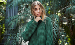 Gorgeous Girl in Green Sweater