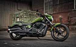 Green Yamaha Stryker Bike