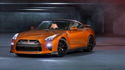 GTR Orange Car 4K Wallpaper