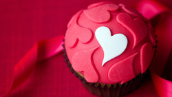 Heart In Pink Cupcakes