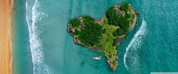 Heart Shaped Tropical Island