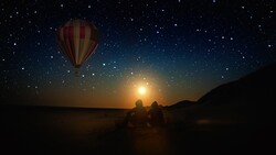 Hot Air Balloon Sunset 5K Photo