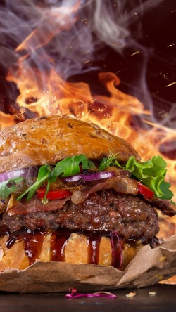 Hot and Fire Burger