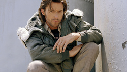 Hugh Jackman Serious Look Wallpaper