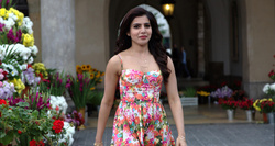 Indian Actress Samantha Akkineni in Dress Photo