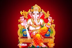 Indian Lord Ganesha Background Photo