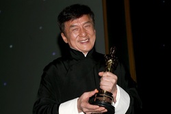 Jackie Chan With Oscars