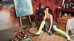 Jacqueline Fernandez While Painting