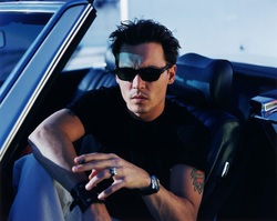 Johnny Depp In Car