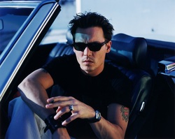 Johnny Depp In Car