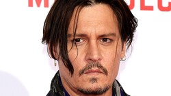 Johnny Depp Long Hair Serious Look Pic