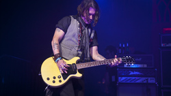 Johnny Depp Playing Guitar In Concert