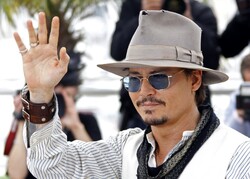 Johnny Depp Waving Hand
