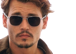 Johnny Depp Wearing Sunglasses Close Look