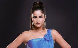 Katrina Kaif in Blue Dress Wallpaper