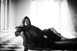 Keira Knightley Boo George For Harpers Bazaar Monochrome Image